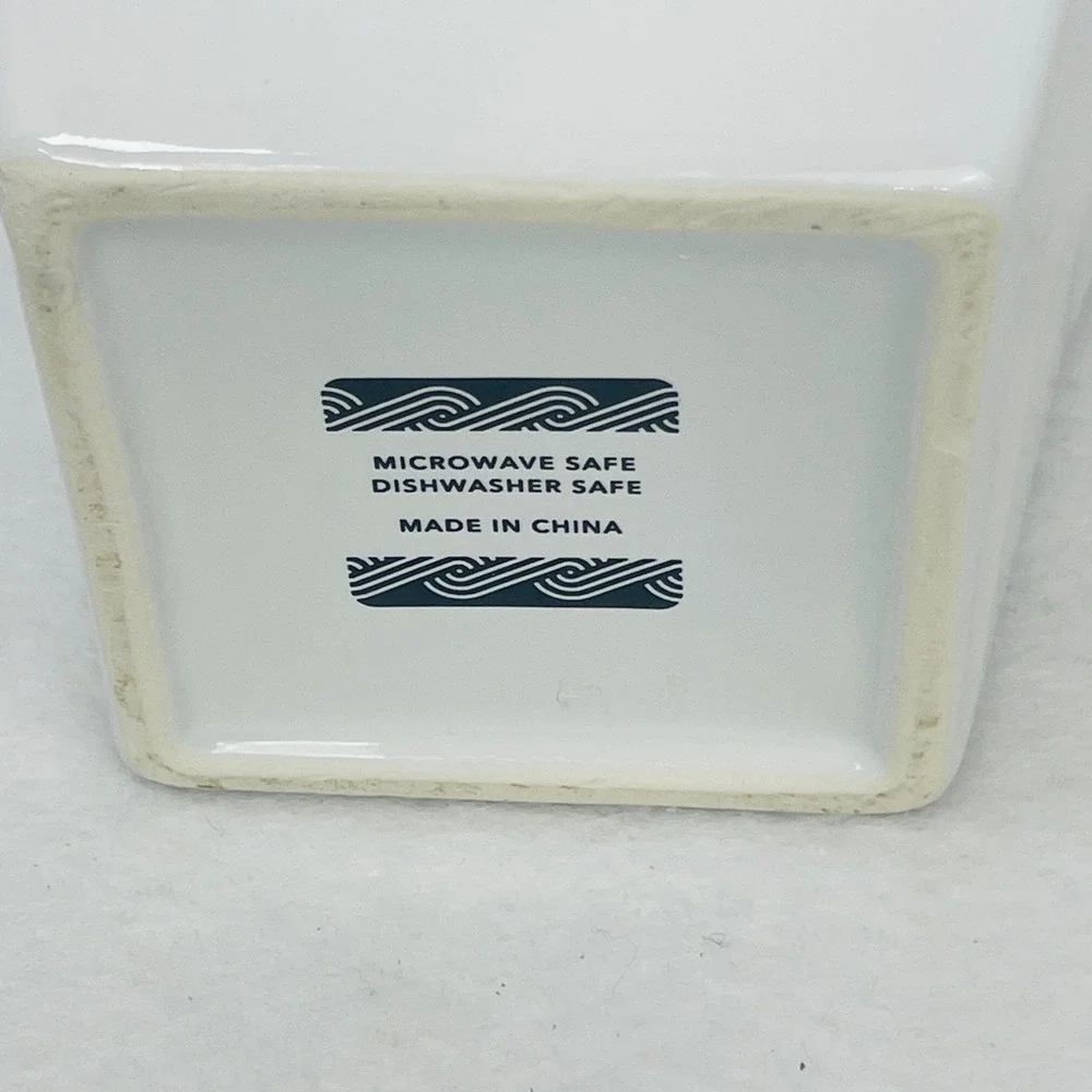 Ceramic Takeout Box Bowl White Fu Character Good Fortune Noodle Bowl 5.5in